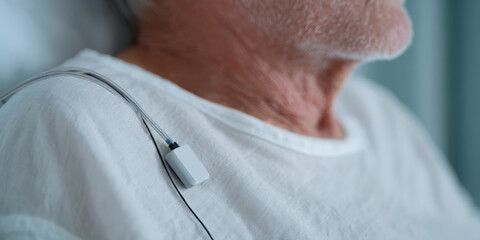 Senior patient wearable sensor healthcare monitoring calm recovery