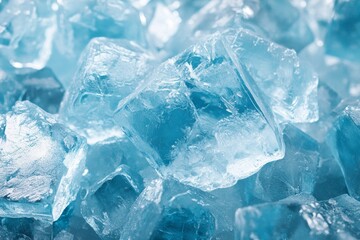 Obraz premium Stunning Ice Crystal Surface Display with Captivating Reflections and Shimmering Details in HD