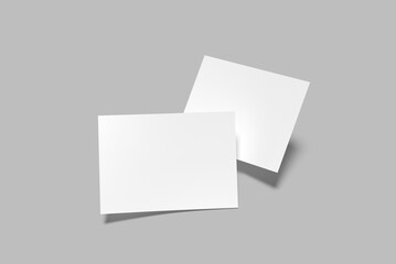 A5 Landscape Flyer Blank Mockup