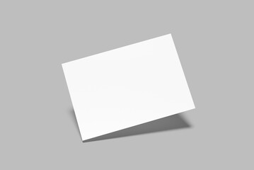 A5 Landscape Flyer Blank Mockup