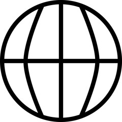 Globe Network Internet Vector Icon