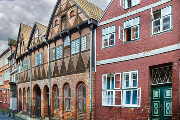 Street in Luneburg downtown, Germany