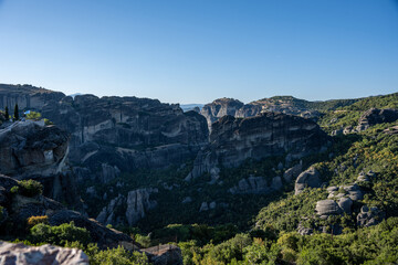Fototapeta premium Orthodox Monasteries floating in the sky