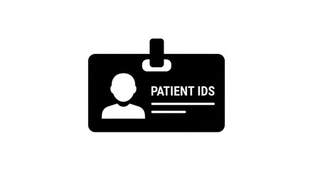 Fototapeta premium Patient id badge illustration