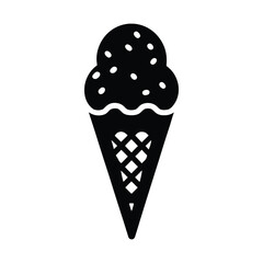 ice cream isolated on white
