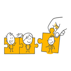 Teamwork And Harmony Completing The Missing Piece Of The Big Picture Success And Joy.