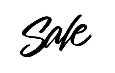 Modern Sale Lettering Vector Design