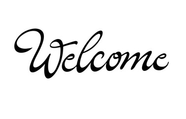 Welcome Stylish Serif Typography Vector Art