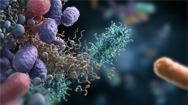 The C1 complex binding to an antibody on a pathogen, initiating the classical pathway of complement activation.