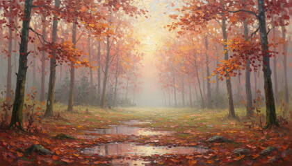 reflection puddle sunlight morning clear sunset