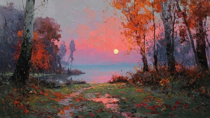 reflection puddle sunlight morning clear sunset