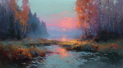 reflection puddle sunlight morning clear sunset