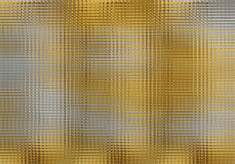 Textured Geometric Pattern in Gold and Silver Hues Creates a Visually Intriguing and Abstract Design