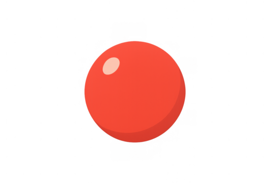 Red nose for clowns and charity events, a symbol of humor and support, isolated on transparent background - Powered by Adobe