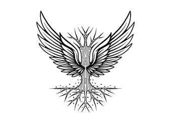 Fototapeta premium vector illustration of an eagle