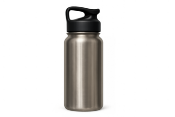 Reusable stainless steel water bottle, a durable metal flask for hydration, sports, travel, and eco-friendly living