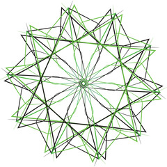 illustration of dark blue and white color mandala design 