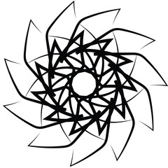 illustration of a beautiful mandala flower design 