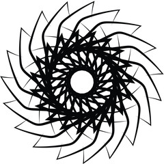 illustration of a beautiful mandala flower design 