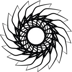 illustration of a beautiful mandala flower design 