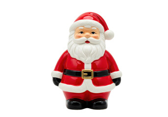 Isolated Santa Claus figurine for holiday season, Christmas, holiday, New Year party decoration