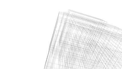 Abstract architectural background vector illustration