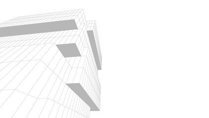 Abstract architectural background vector illustration