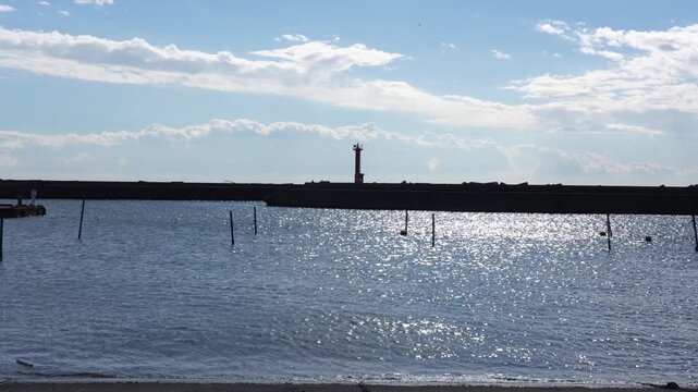 Peaceful View inside Futtsu Harbor, Tokyo Bay