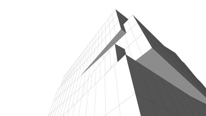 Abstract architectural background vector illustration