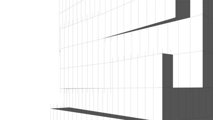 Abstract architectural background vector illustration