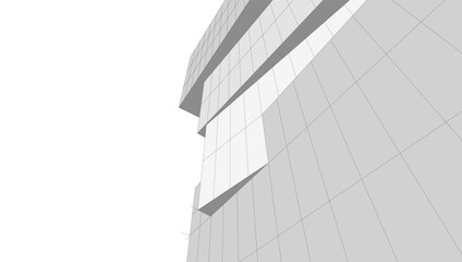 Abstract architectural background vector illustration