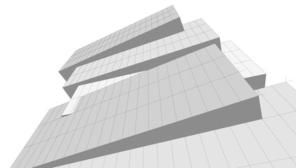 Abstract architectural background vector illustration