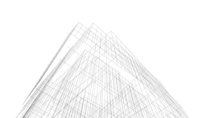 Abstract architectural background vector illustration