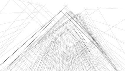 Abstract architectural background vector illustration