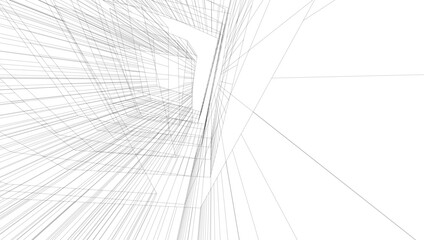 Abstract architectural background vector illustration