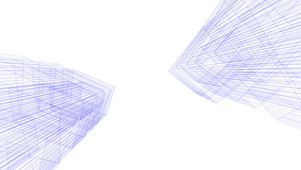 Abstract architectural background vector illustration