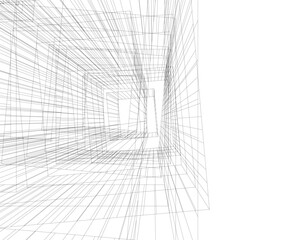 Abstract architectural background vector illustration