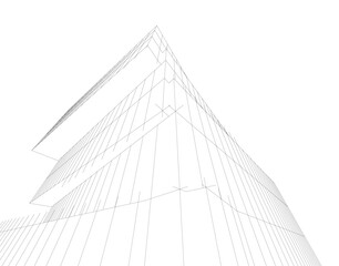 Abstract architectural background vector illustration