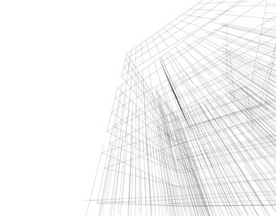 Abstract architectural background vector illustration