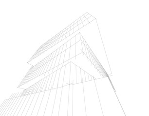 Abstract architectural background vector illustration