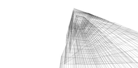 Abstract architectural background vector illustration