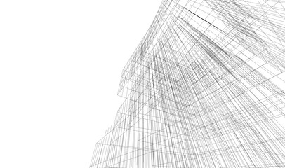 Abstract architectural background vector illustration