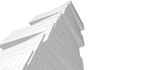 Abstract architectural background vector illustration