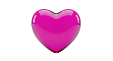 Isolated magenta heart, Valentine's Day theme, love symbol, romantic mood, care concept