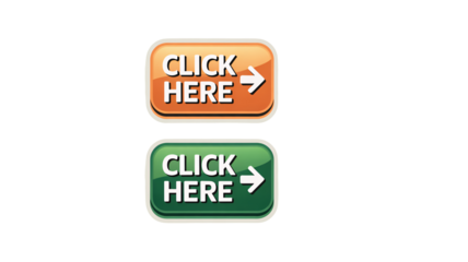 Click here button vector graphic download website interface isolated on transparent background