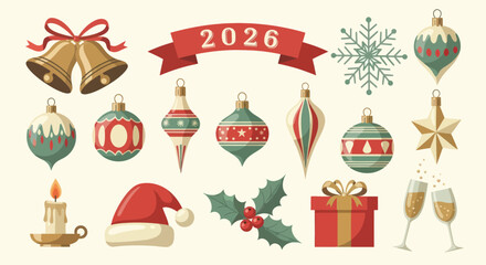 Festive 2026 Christmas Ornaments and Holiday Decorations Collection.