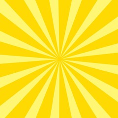 Yellow concentrated lines background illustration