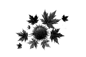 Ethereal Nature's Whispers | Clean, isolated vector art for creative projects.