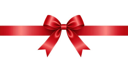 Red Ribbon Bow Decoration