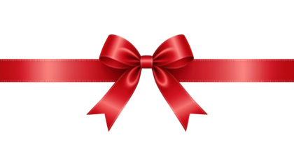 Red Ribbon Bow Decoration